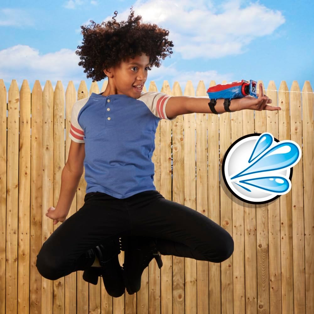 Spider-Man Marvel Real Webs, lance-toile et blaster 2-en-1 rouge et bleu – Image 4