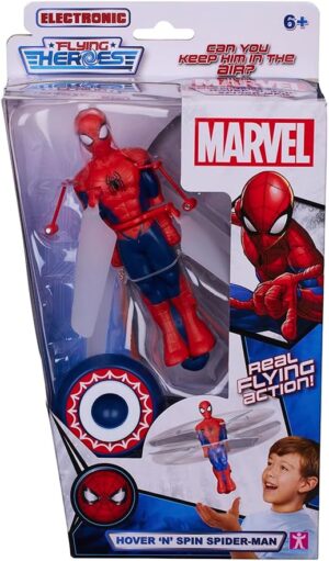 Spider-Man Marvel Flying Heroes multicolore avec lanceur sonore BANDAI CO08132