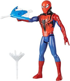 Figurine Marvel Spider-Man Titan Hero Blast Gear 30 cm avec lanceur