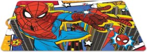 Set de table enfant Marvel Spider-Man bleu et rouge en plastique alimentaire recyclable