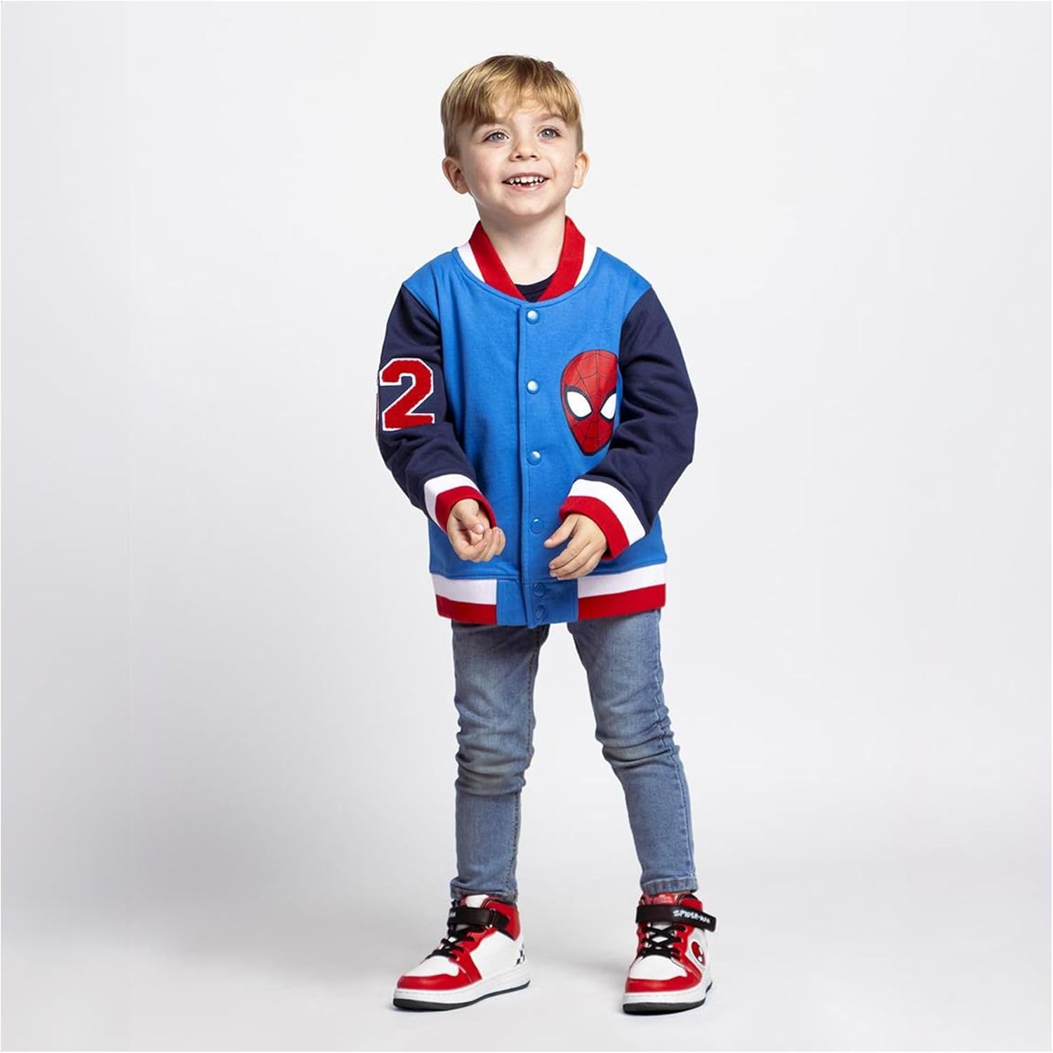 Veste baseball Spider-Man Marvel en coton brossé enfant – Image 4