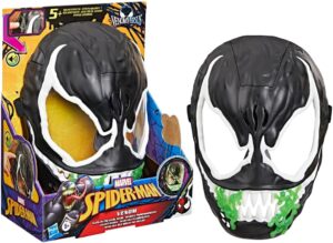 Masque Venom Versus Spider-Man Marvel avec 11 phrases et 7 sons