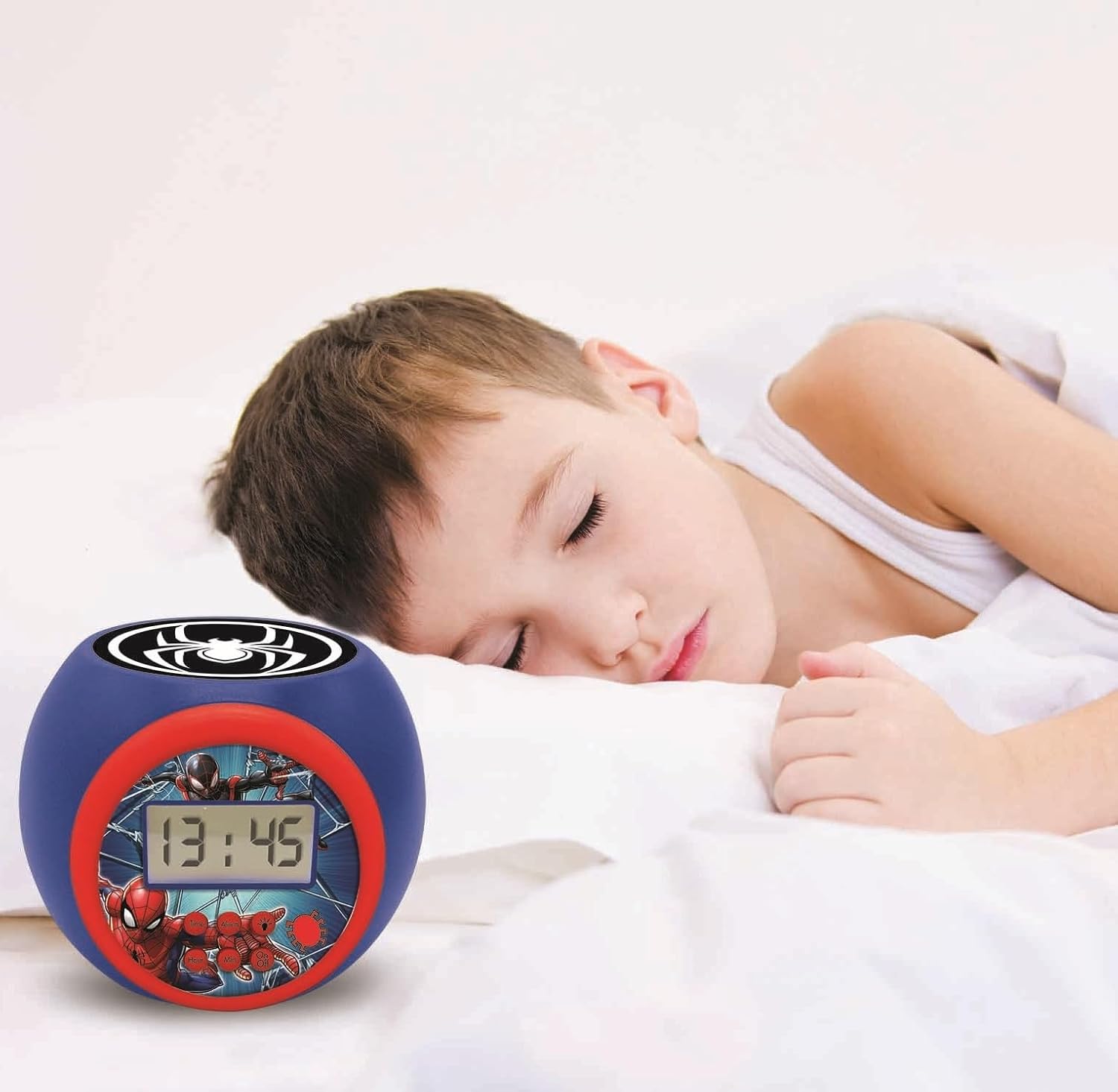 Réveil projecteur Marvel Spider-Man avec écran LCD et snooze RL977SPLXB – Image 6