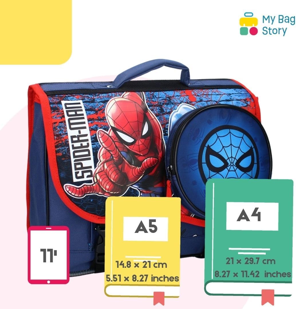 Cartable Spider-Man garçon 37 cm avec 2 compartiments – Image 3