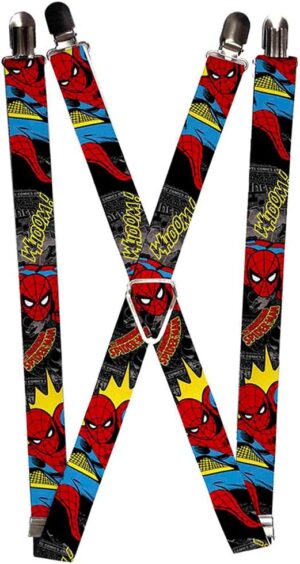 Bretelles Spider-Man Marvel multicolores 2,5 cm réglables