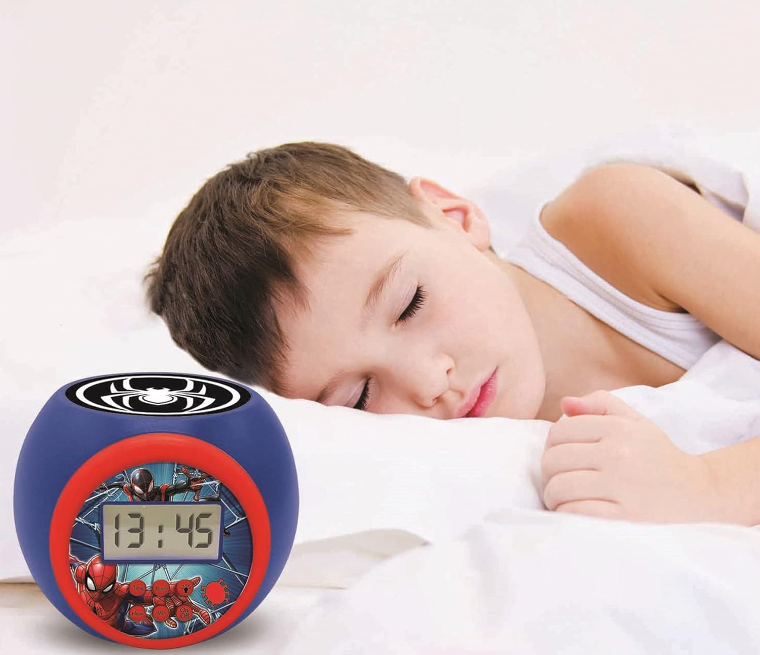 Réveil projecteur Marvel Spider-Man RL977 avec écran LCD et snooze – Image 5