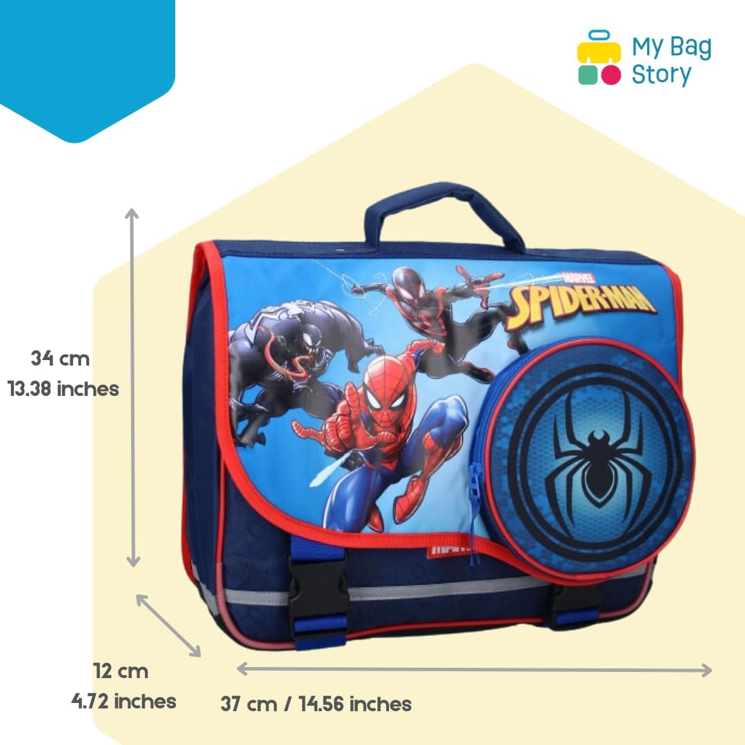 Cartable Spider-Man 37 cm à 2 compartiments pour l'école – Image 2