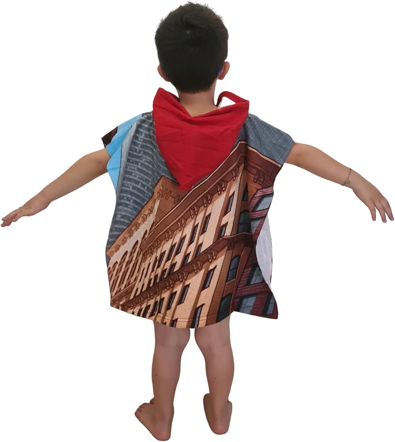 Poncho serviette Spider-Man à capuche en microfibre 110 x 55 – Image 3