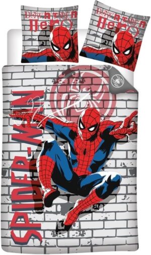 Parure de lit Spider-Man graffiti en polycoton pour 1 personne