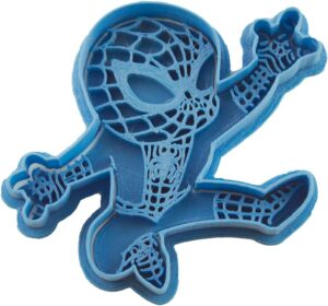 Moule à biscuit Chibi Spider-Man bleu 8 x 7 x 1.5 cm