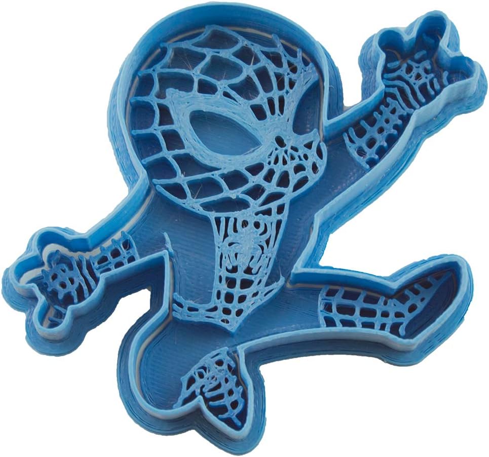 Moule à biscuit Chibi Spider-Man bleu 8 x 7 x 1.5 cm