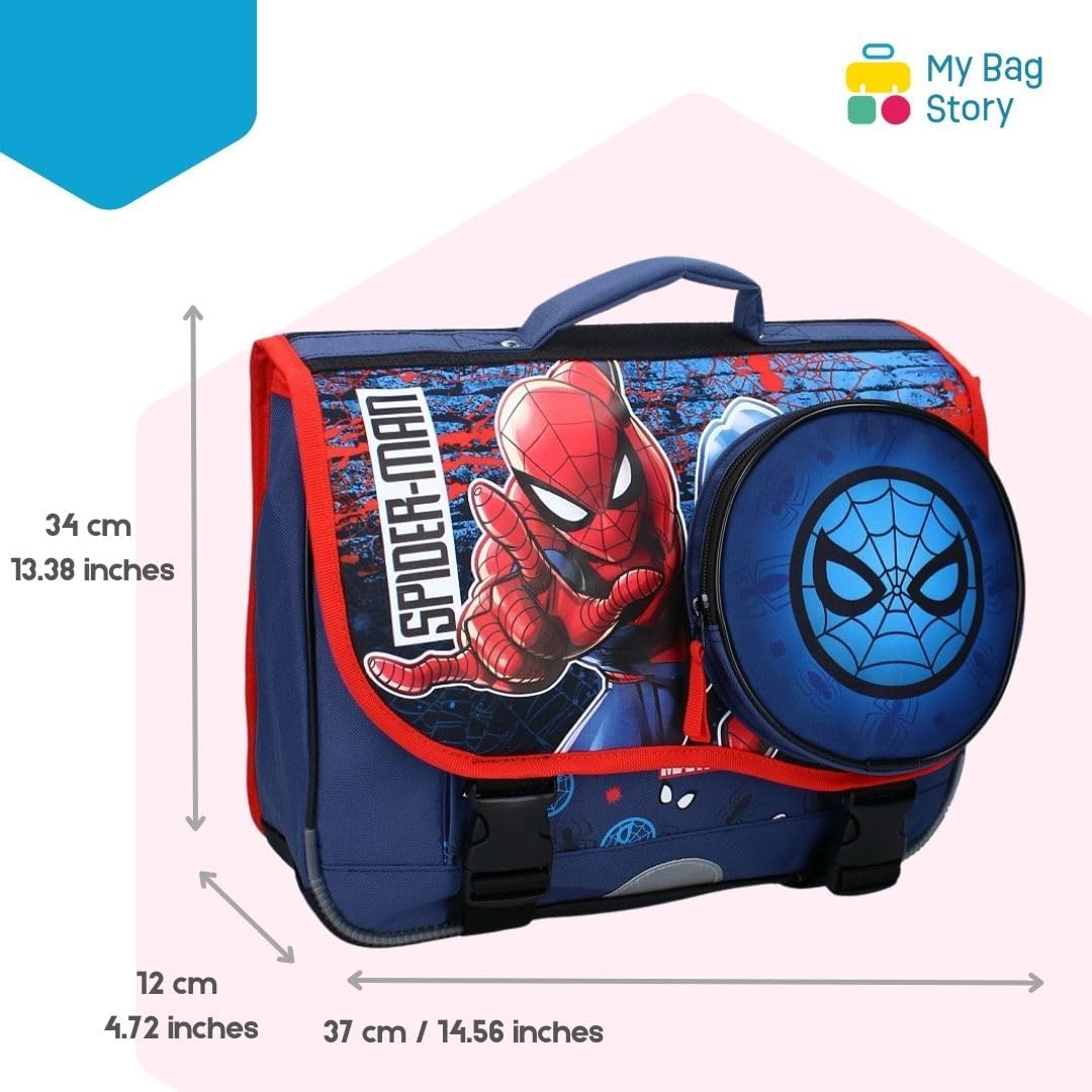Cartable Spider-Man garçon 37 cm avec 2 compartiments – Image 2