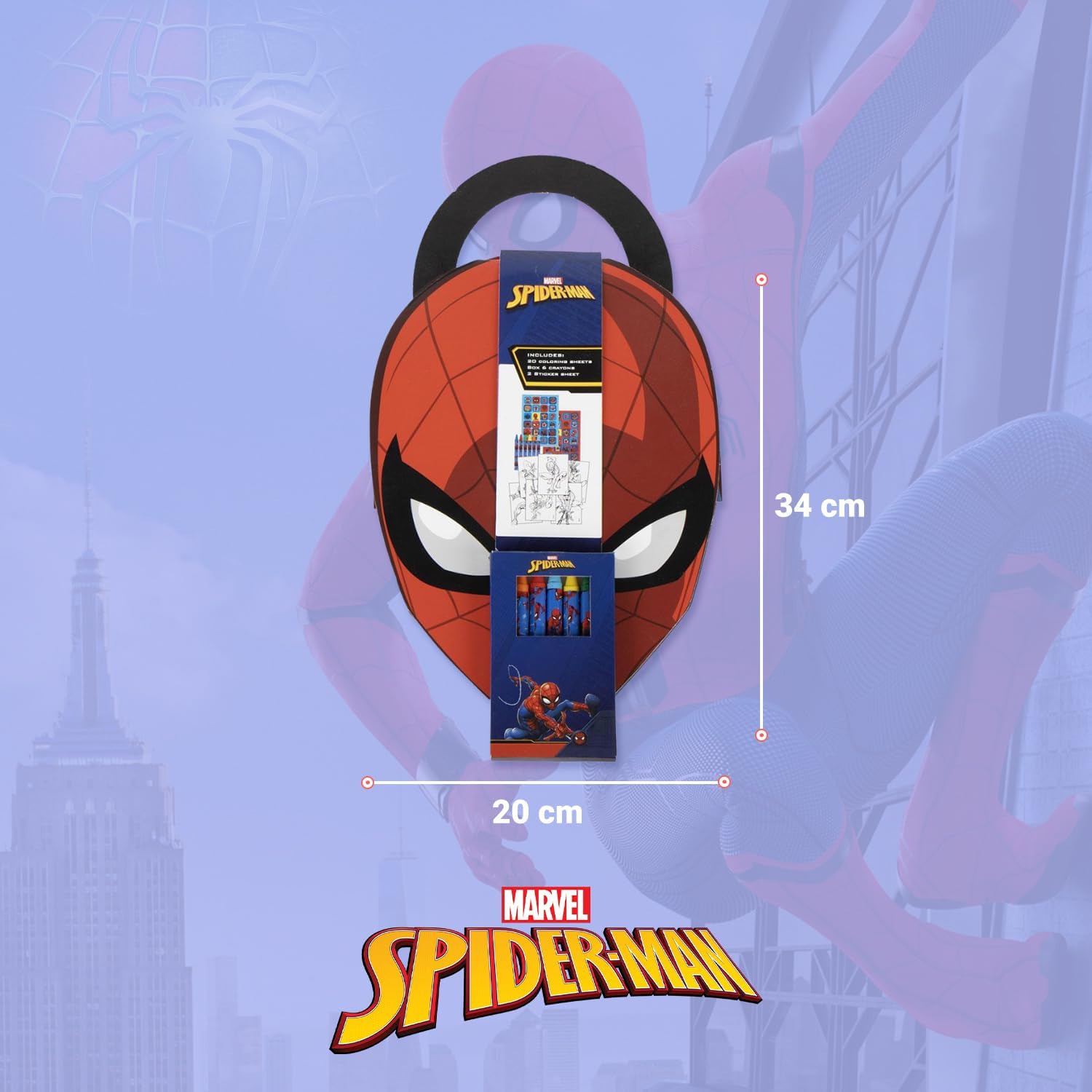 Mallette d'activités Spider-Man avec coloriages, autocollants et crayons – Image 7