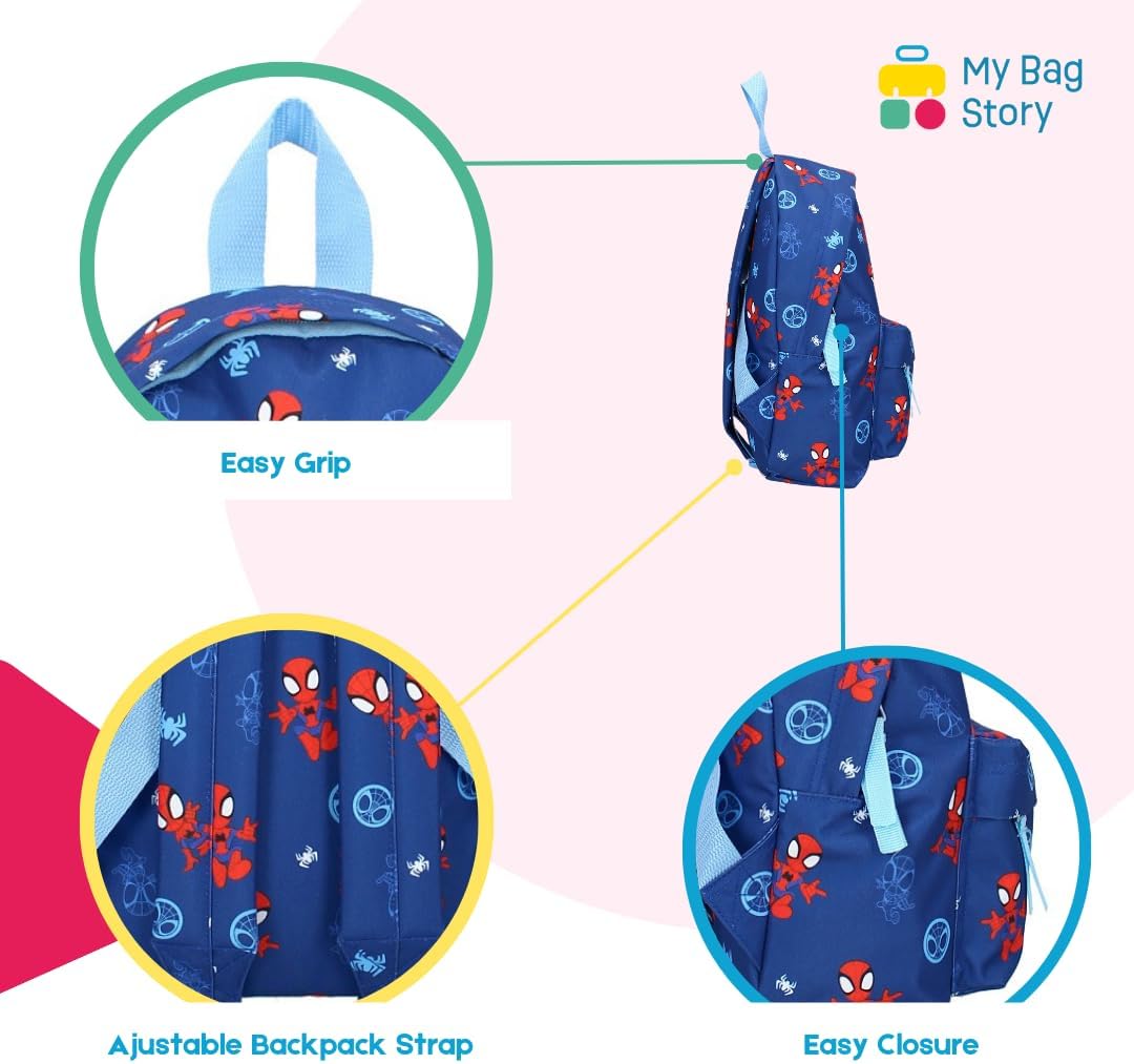 Sac à dos Spidey Spider-Man bleu 31 cm pour école et garderie – Image 4