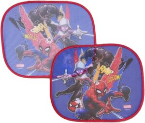 Rideaux pare-soleil latéraux Spider-Man Marvel 44 x 35 pour voiture