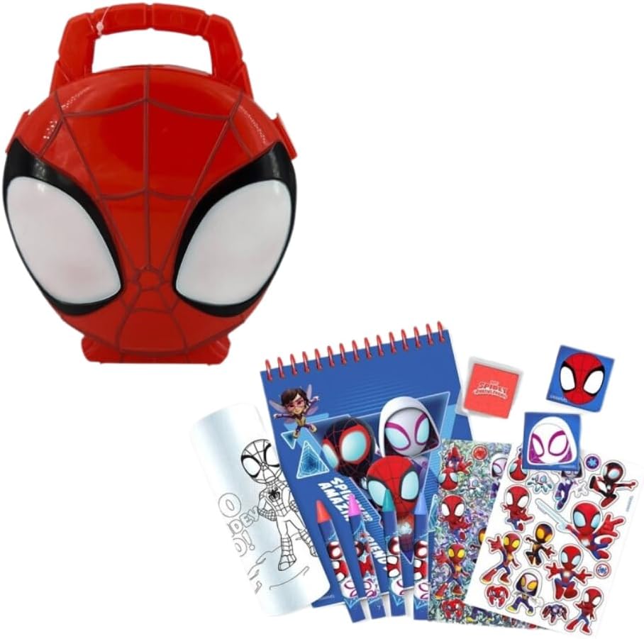 Set d'écriture Spider-Man multicolore avec mallette 3D KL88373