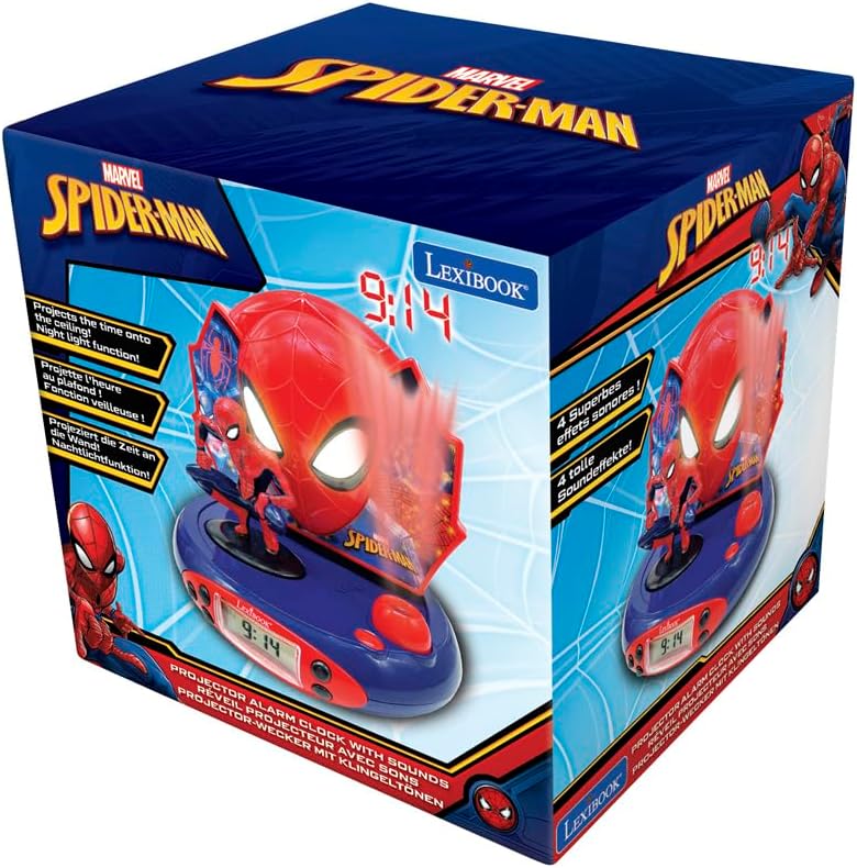 Réveil projecteur Marvel Spider-Man Peter Parker avec veilleuse – Image 4