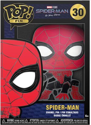 Pin en émail Funko Pop! MARVEL Spider-Man Tom Holland pour sac