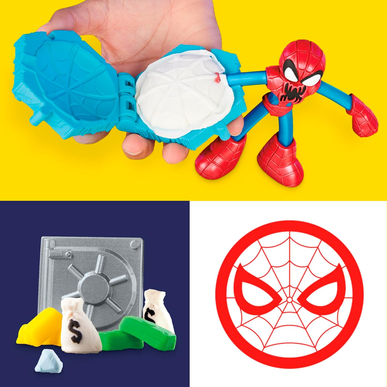 Coffret Play-Doh Marvel Spider-Man avec Venom et 2 figurines de 10 cm – Image 4