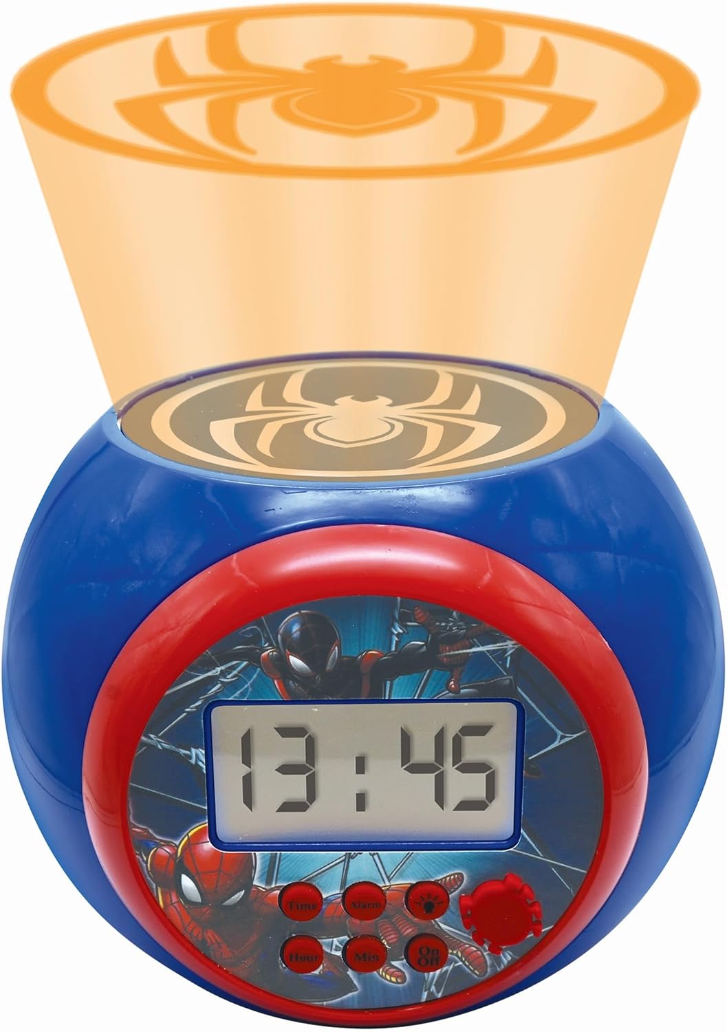 Réveil projecteur Marvel Spider-Man avec écran LCD et snooze RL977SPLXB – Image 4