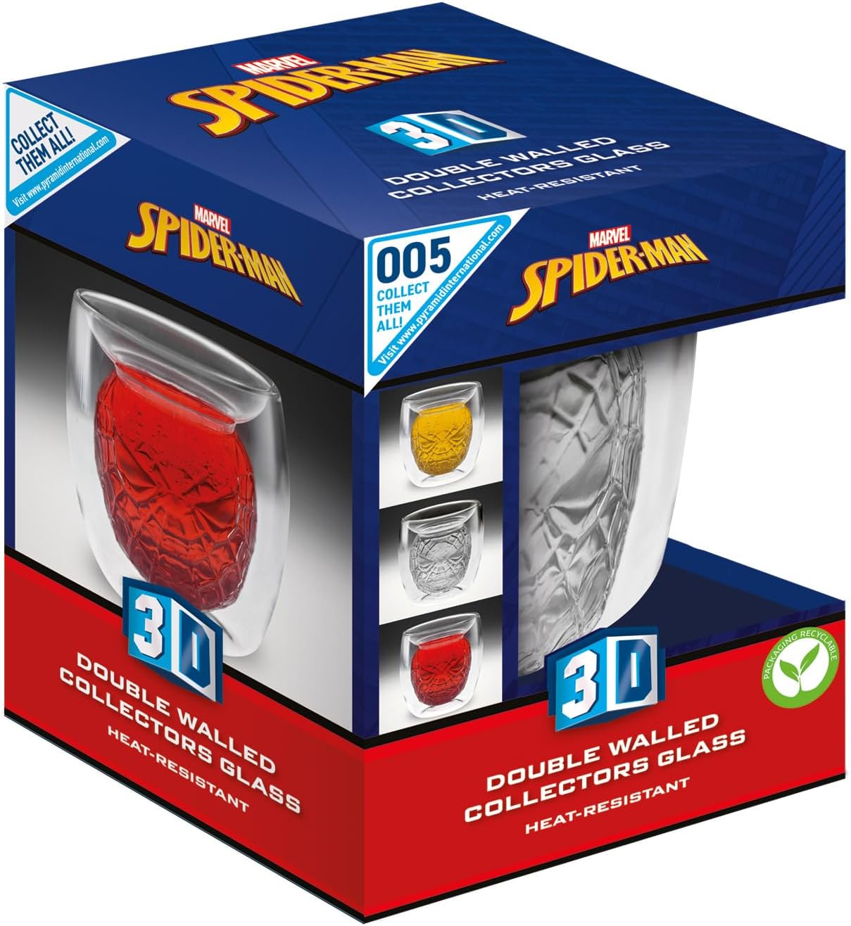 Verre Spider-Man tête 3D 150 ml – Image 2