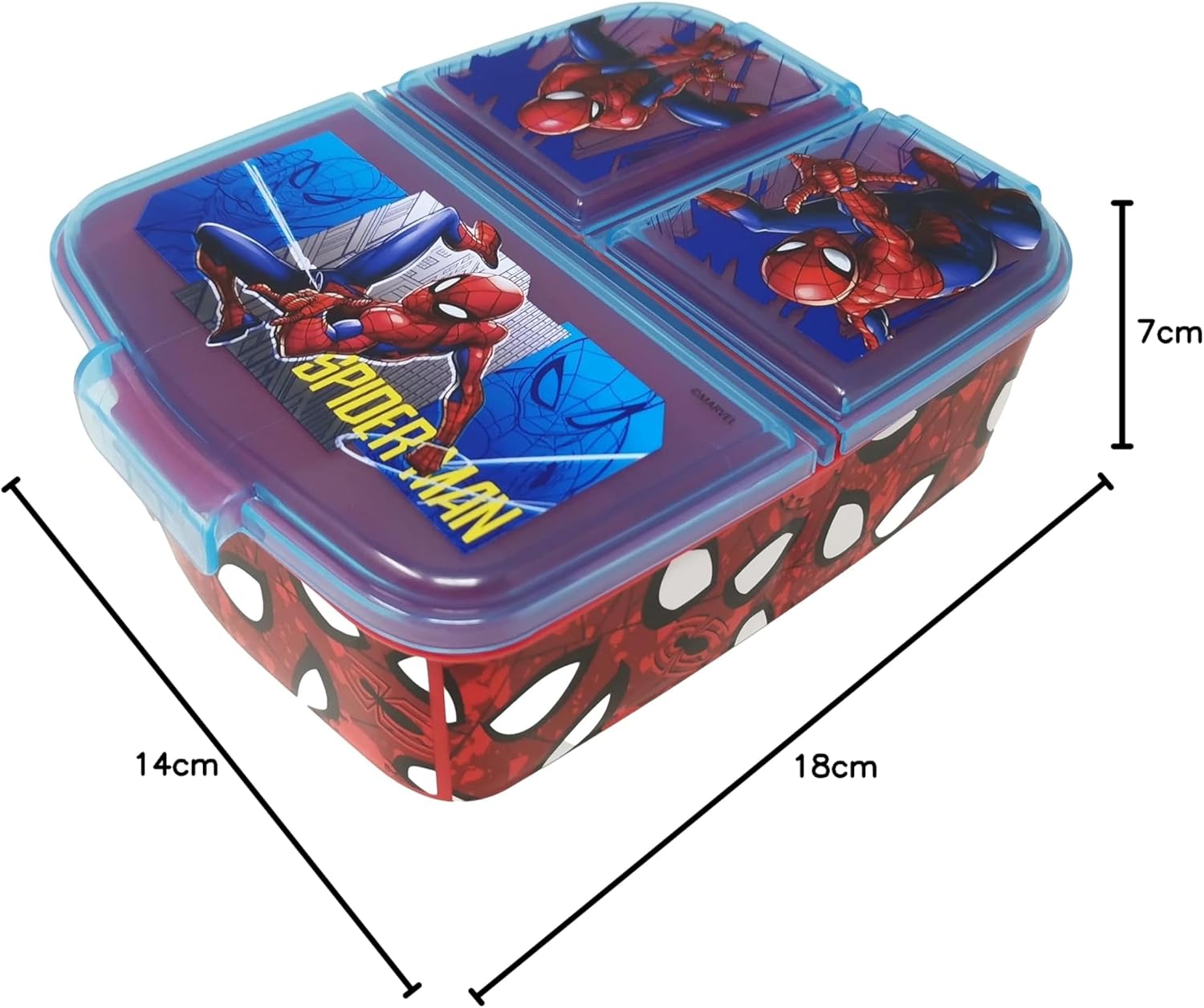 Boîte à déjeuner enfant Spider-Man avec 3 compartiments – Image 7