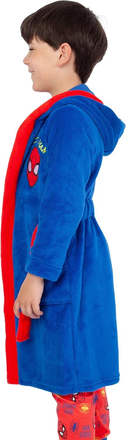 Ensemble garçon Marvel Spiderman avec robe de chambre à capuche – Image 6
