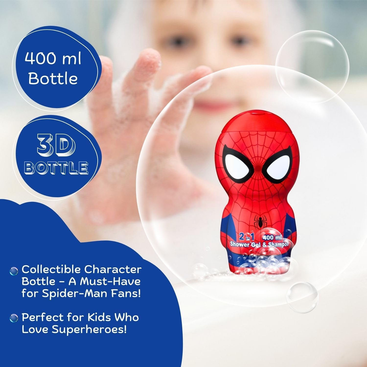 Gel douche et shampooing Spider-Man format 400 – Image 6