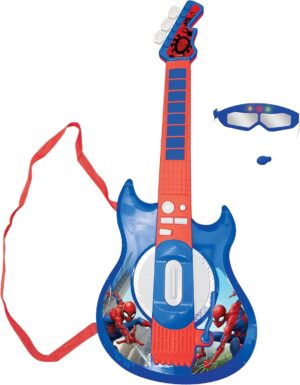 Spider-Man Lexibook guitare électronique lumineuse K260SP avec micro et lunettes
