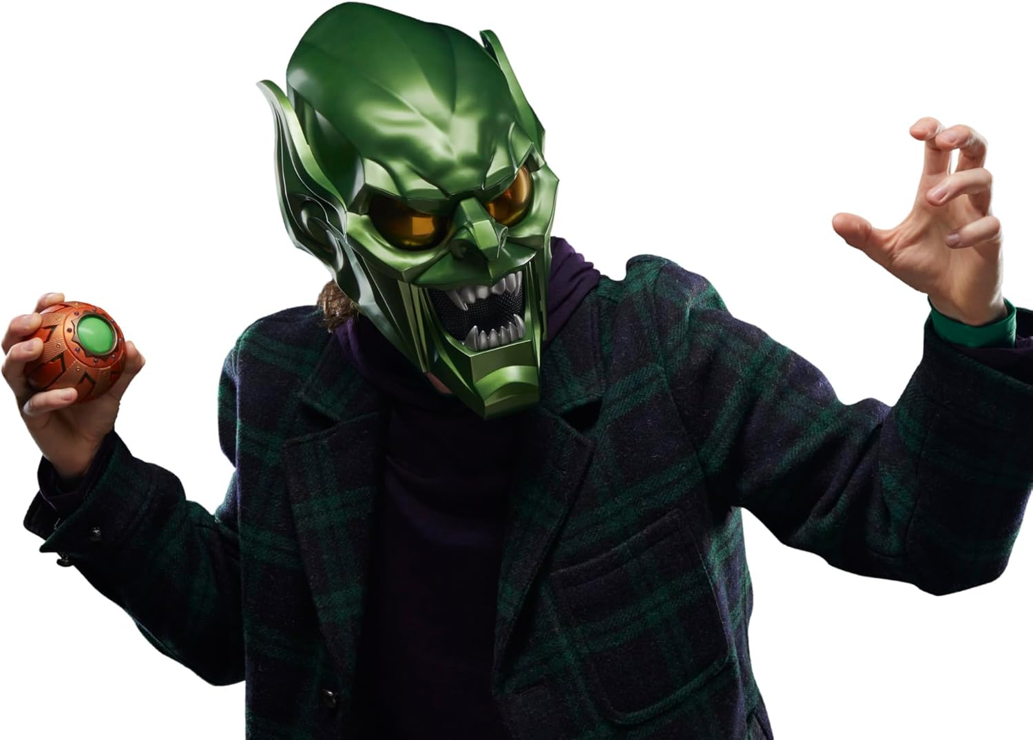 Casque de cosplay Green Goblin Marvel Legends Series pour adulte, Spider-Man: No Way Home – Image 8