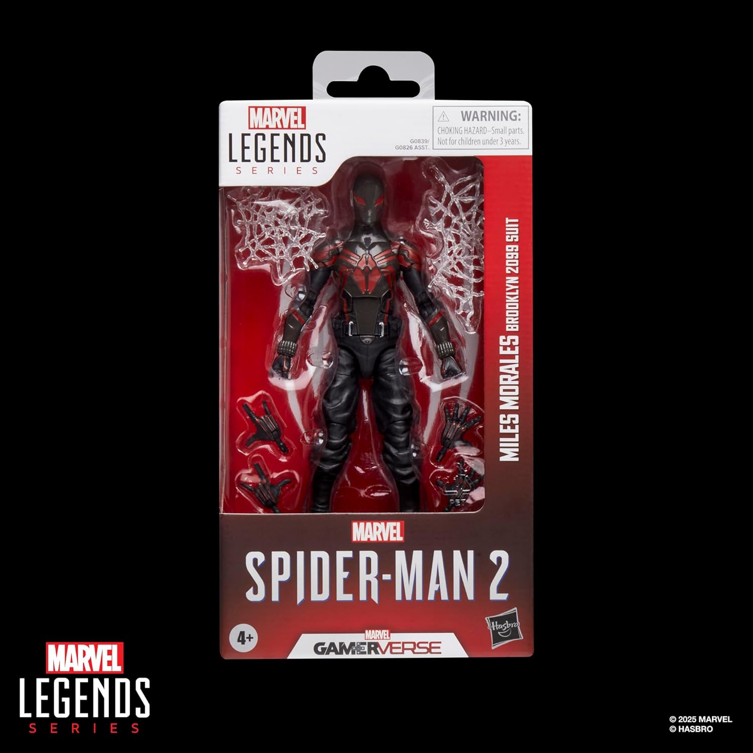 Figurine Spider-Man Miles Morales Brooklyn 2099 noire, Marvel Legends Gamerverse – Image 2