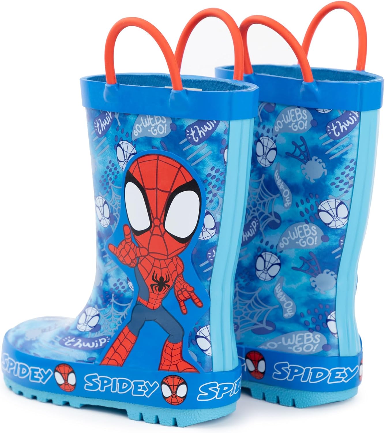 Bottes en caoutchouc Spider-Man Marvel bleu et rouge enfant – Image 3