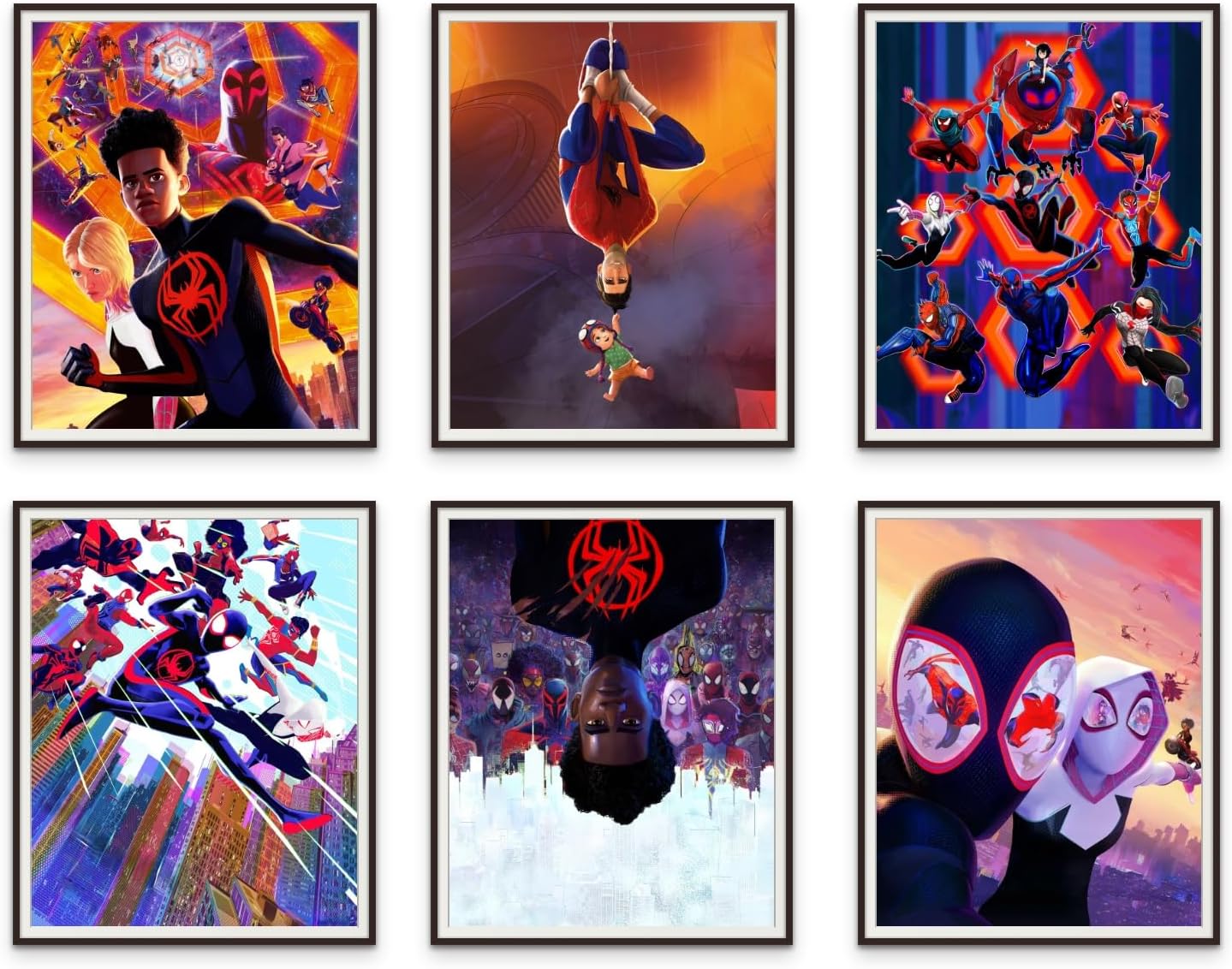 Lot de 6 affiches Spider-Man Across the Spider-Verse 2023 Miles Morales Gwen Stacy – Image 3