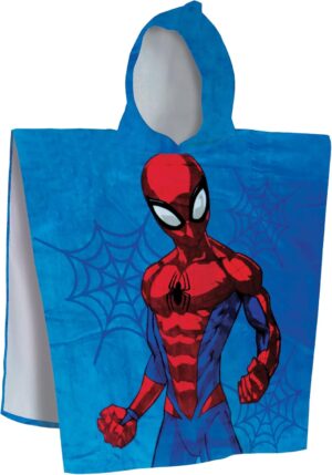 Cape de bain enfant Spiderman Home Hero 100% coton 60x120 cm