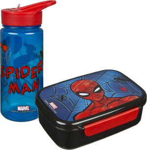 Set goûter Spider Man Scooli avec boîte à pain et gourde