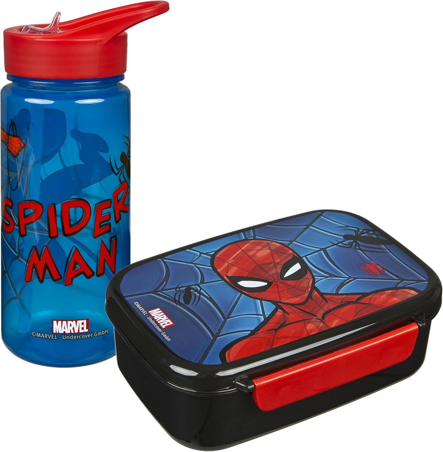 Set goûter Spider Man Scooli avec boîte à pain et gourde