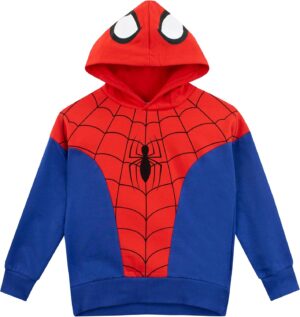 Sweat à capuche Marvel Spiderman rouge et bleu pour enfant