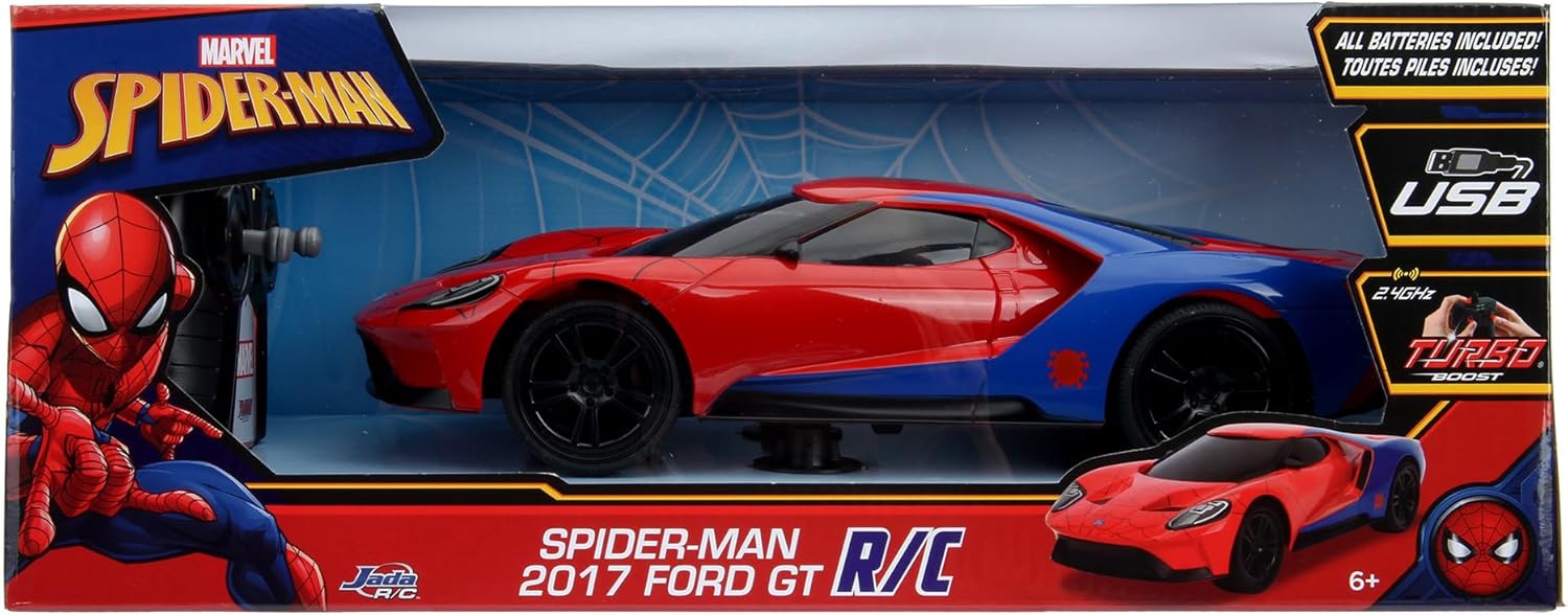 Ford GT radio commandée Spiderman Marvel turbo 1/16 Jada – Image 5