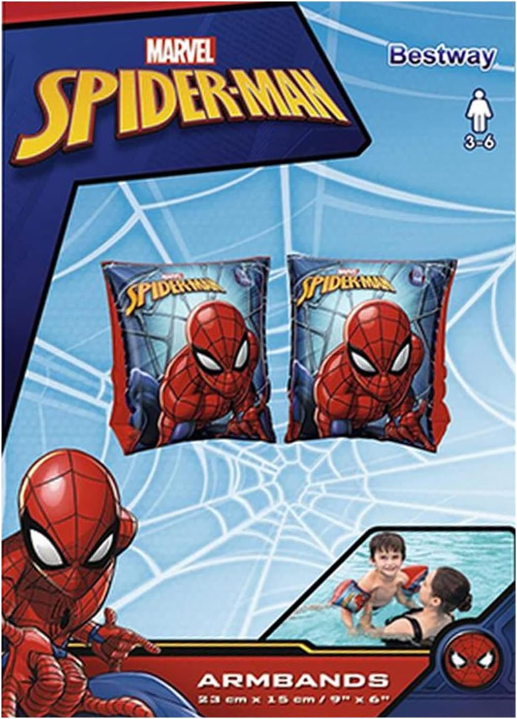 Brassards Spider-Man multicolores 23X15, 98001, 23 cm – Image 2