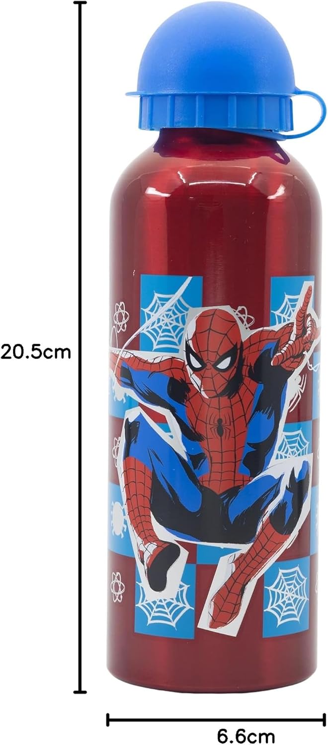 Bouteille en aluminium 530ML Marvel Spider-Man Stor avec bec verseur – Image 4