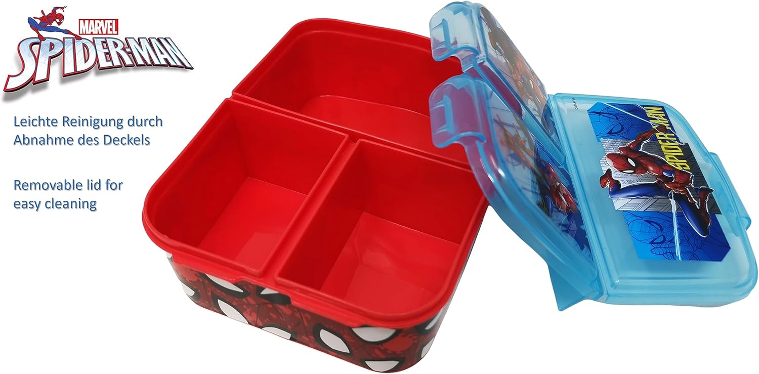 Boîte à déjeuner enfant Spider-Man avec 3 compartiments – Image 6