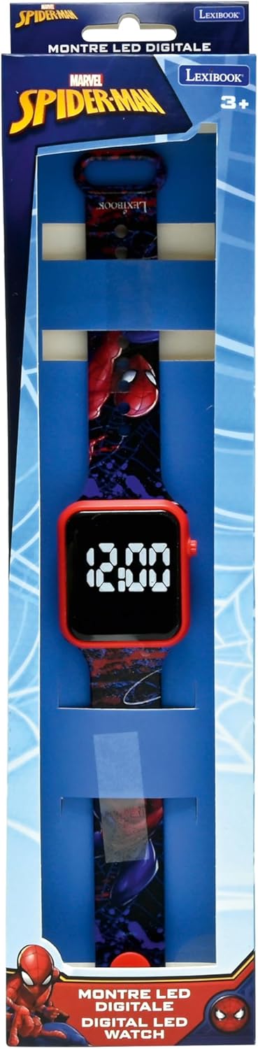 Montre digitale Spider-Man bleu/rouge affichage 12/24h – Image 5