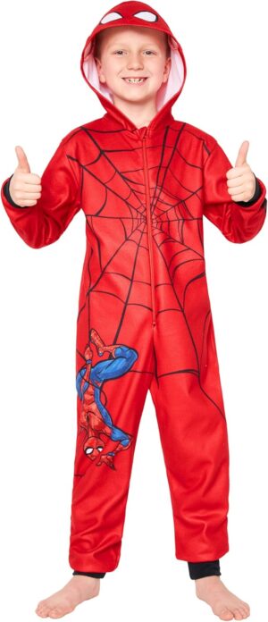 Pyjama combinaison Spider-Man Marvel en polaire pour garçon