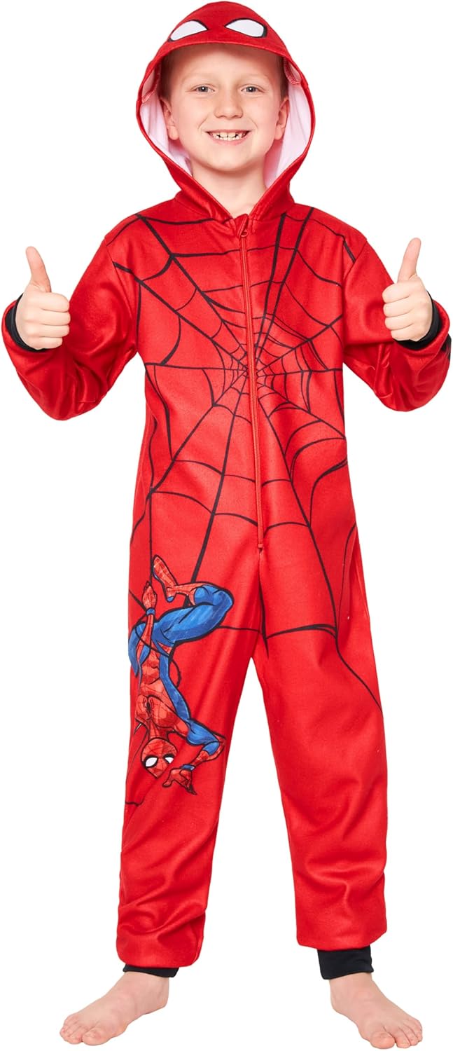 Pyjama combinaison Spider-Man Marvel en polaire pour garçon