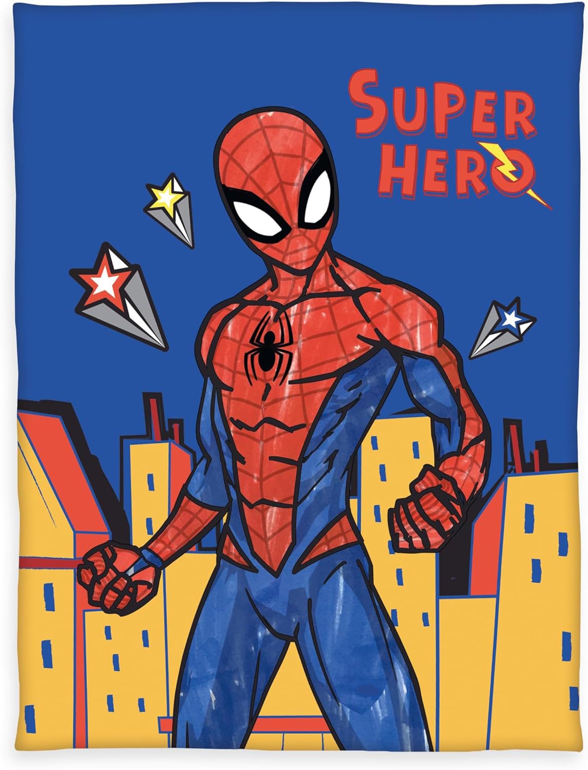 Couverture polaire Spider-Man 130 x 170 en 100% polyester