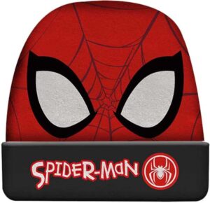 Bonnet d'hiver Marvel Spider-Man qui brille dans le noir pour garçon