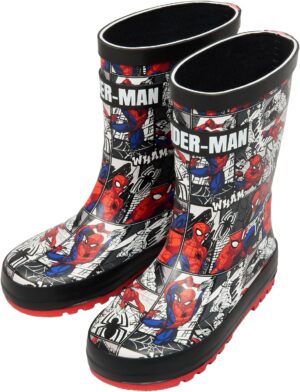 Bottes imperméables Marvel Spider-Man à motif bande dessinée