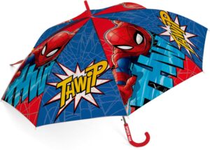 Parapluie enfant Spider-Man bleu à ouverture automatique