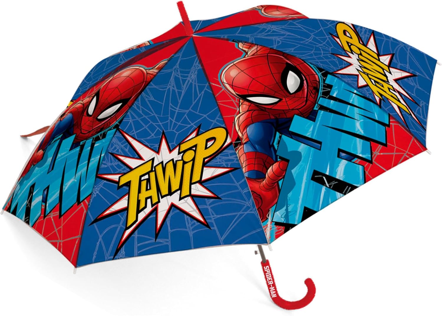 Parapluie enfant Spider-Man bleu à ouverture automatique