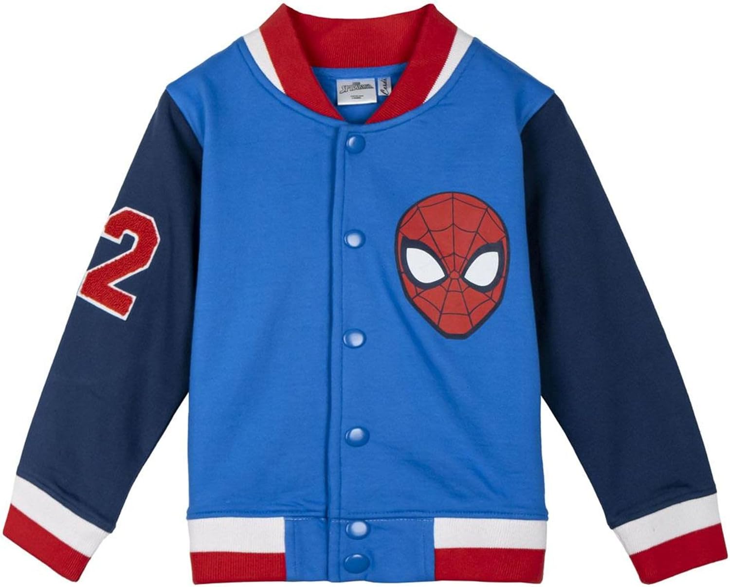 Veste baseball Spider-Man Marvel en coton brossé enfant